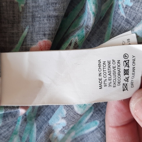 Kate Spade Jardin Poplin Peplum top extra small - Picture 7 of 10